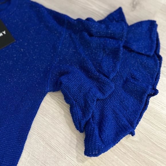 DKNY cobalt blue shimmer sweater - NWT - Picture 3 of 4